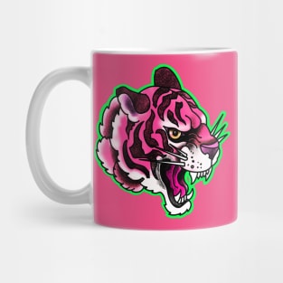 Pink tiger head Mug